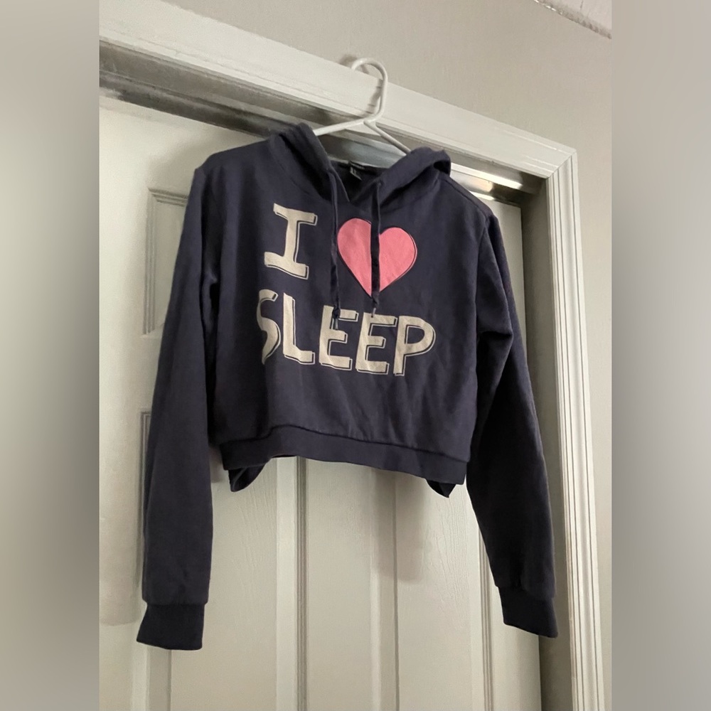 GUC CROPPED GRAPHIC SWEATSHIRT HOODIE